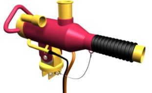 air powered ball shooter for indoor playground