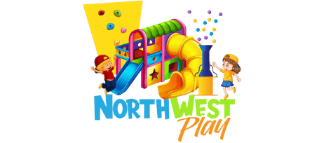 north west play logo featuring kids playing at indoor playground