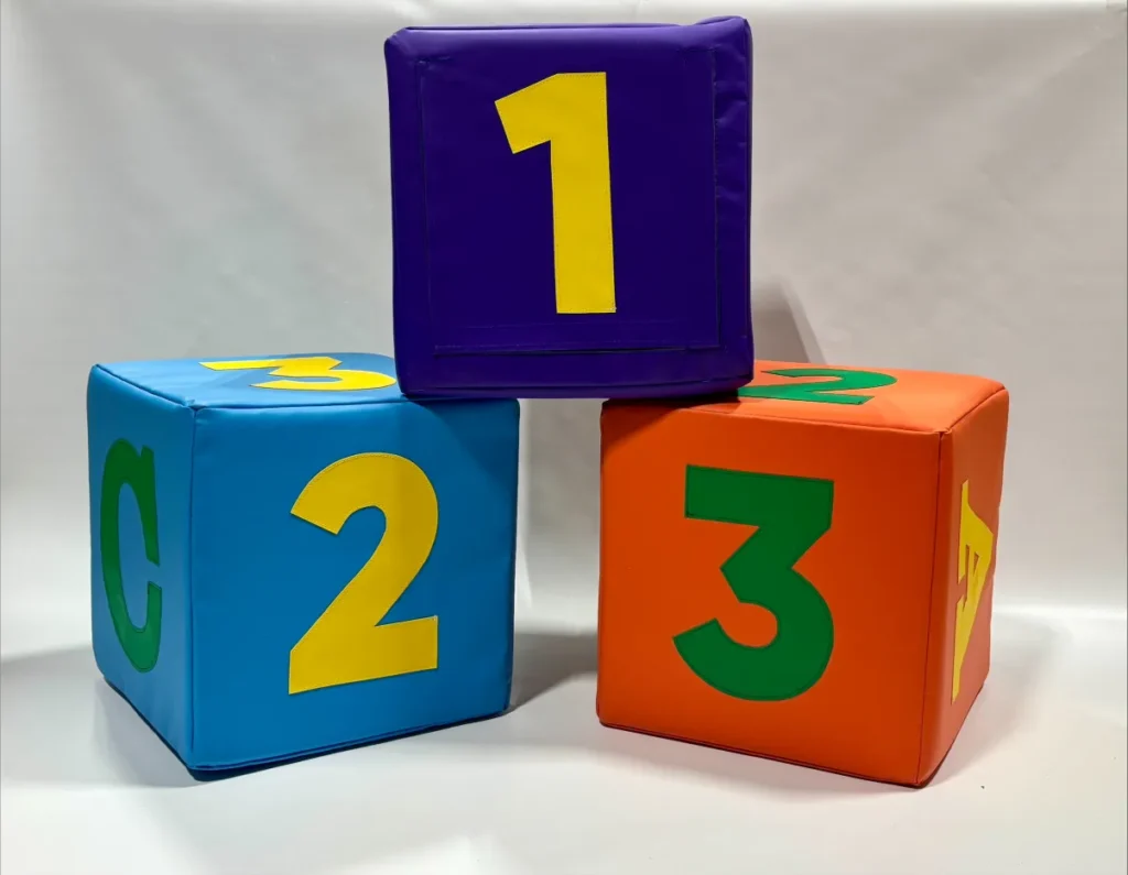 soft foam counting blocks for indoor toddler playground