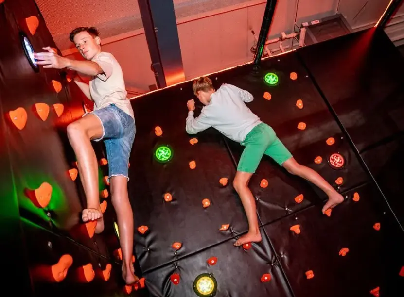 interactive climbing wall challenge for fun centers